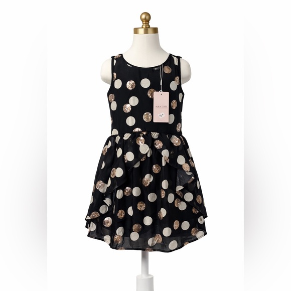 Hannah Banana Other - Hannah Banana Big Girls Tween Sequin Polka Dot Party Dress SZ 16​